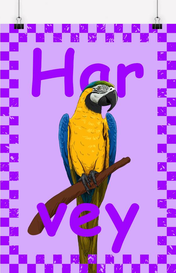 Funky Custom Pet Portrait - One Pet