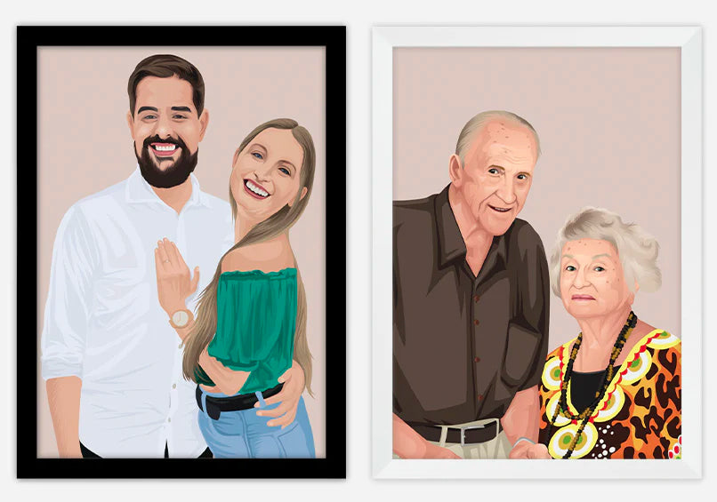 Custom Couple Portrait from Photos