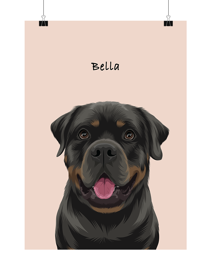Custom Pet Portrait - One Pet