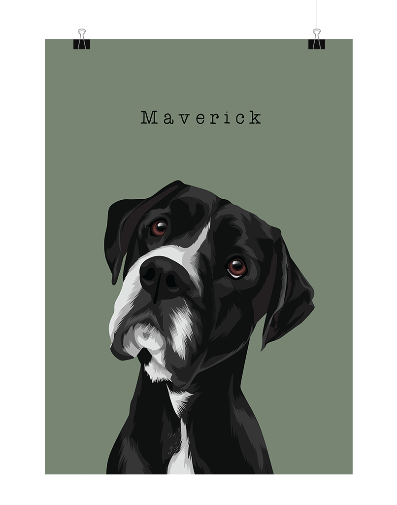 Custom Pet Portrait - One Pet