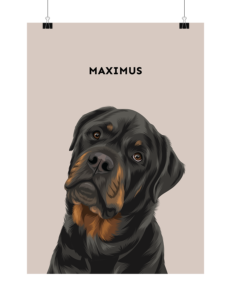 Custom Pet Portrait - One Pet