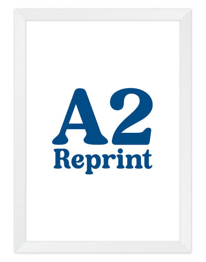 Reprint Service (Existing Artwork) - A2 - White Frame - Australia