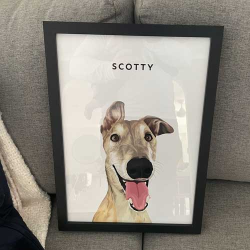 Pet Portrait Review Customer Photo