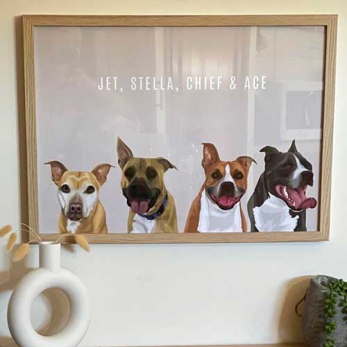 Pet Portrait Review Customer Photo