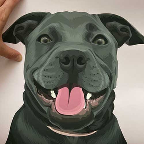Pet Portrait Review Customer Photo