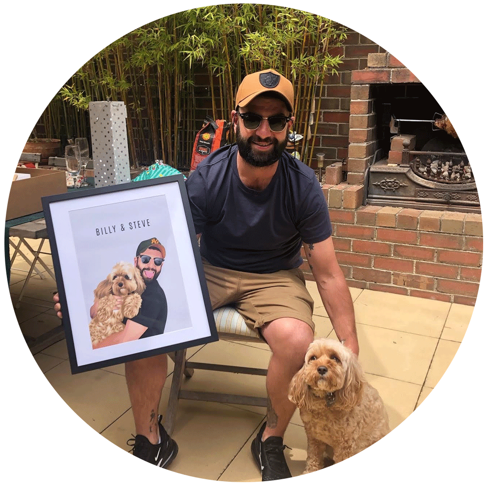 Pet And Person Portrait