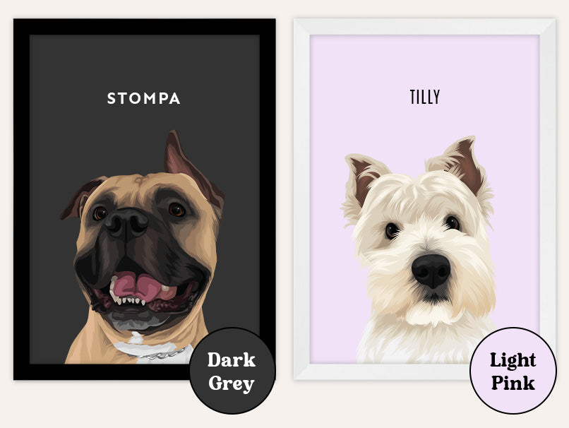Pet Portrait Framed Australia