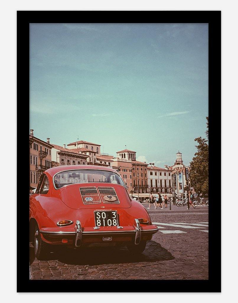 Porsche Italia | Photography - Wall Art - A4 - Black Frame - Australia