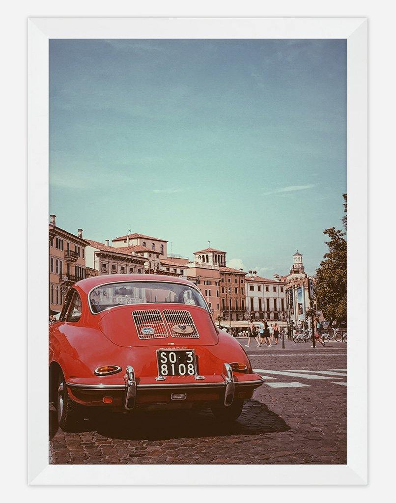 Porsche Italia | Photography - Wall Art - A4 - White Frame - Australia
