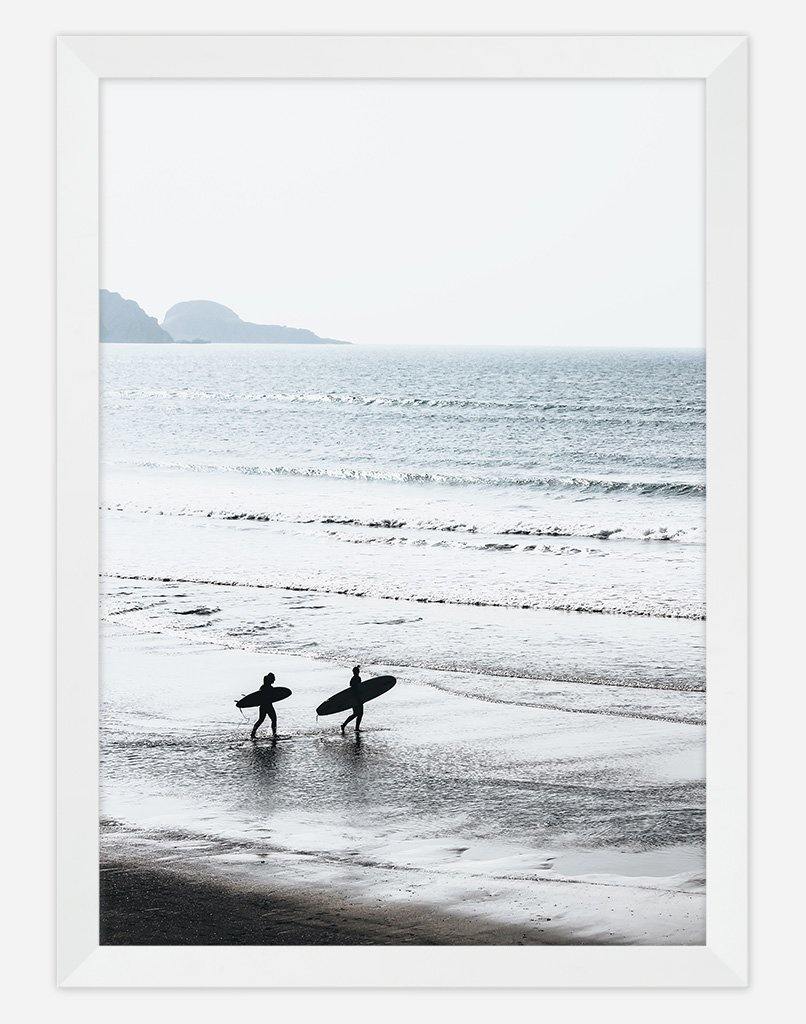 Surfs Up | Photography - Wall Art - A4 - White Frame - Australia
