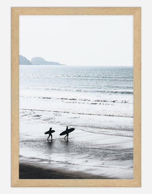 Surfs Up | Photography - Wall Art - A4 - Timber Frame - Australia