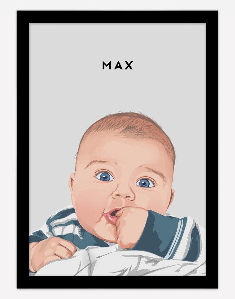 Custom Child Portrait - A4 - Unframed - One Australia
