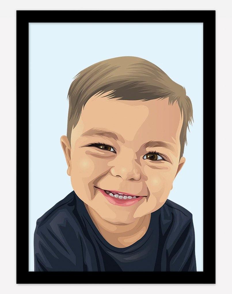 Custom Child Portrait - A4 - Unframed - One Australia