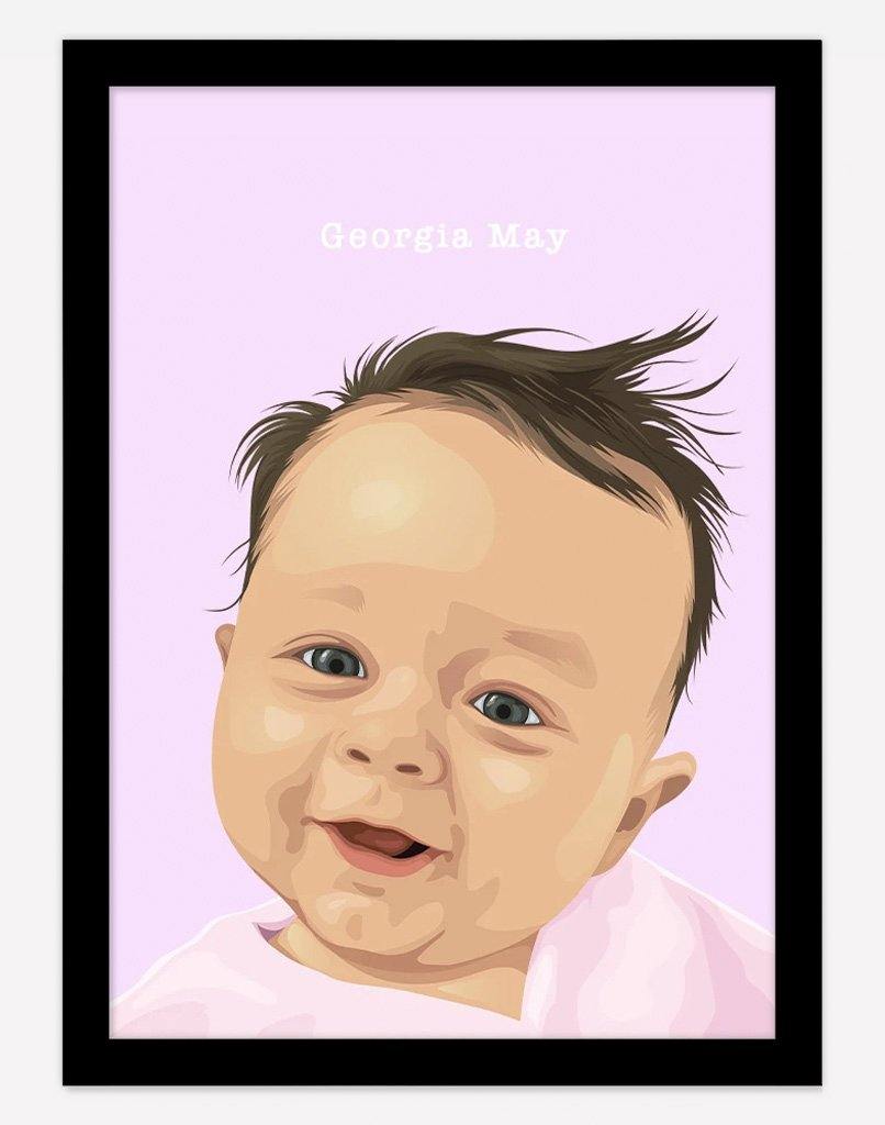 Custom Child Portrait - A4 - Unframed - One Australia