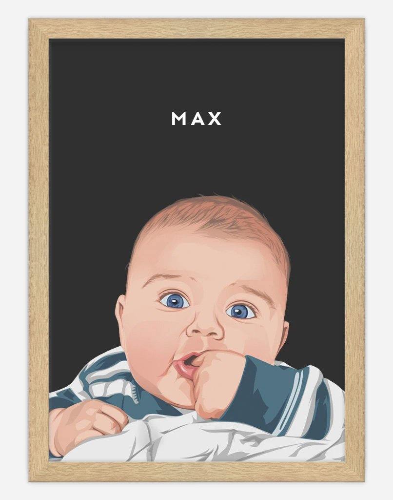 Custom Child Portrait - A4 - Unframed - One Australia