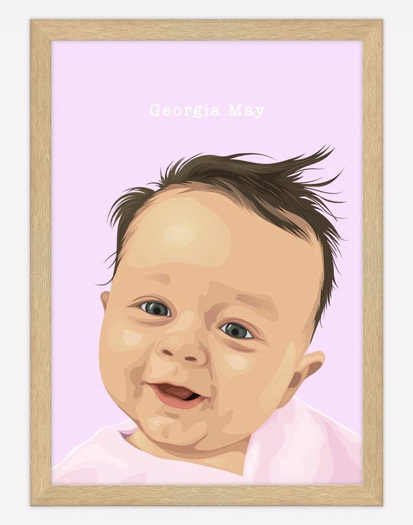 Custom Child Portrait - A4 - Unframed - One Australia