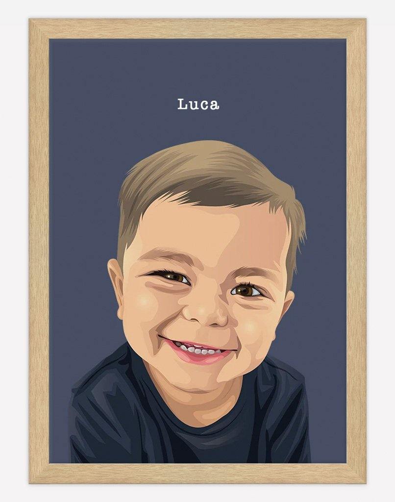 Custom Child Portrait - A4 - Unframed - One Australia