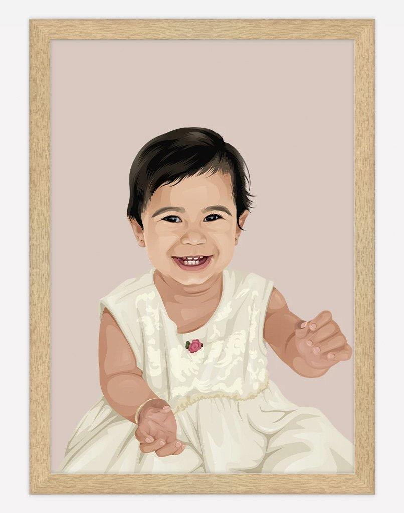 Custom Child Portrait - A4 - Unframed - One Australia
