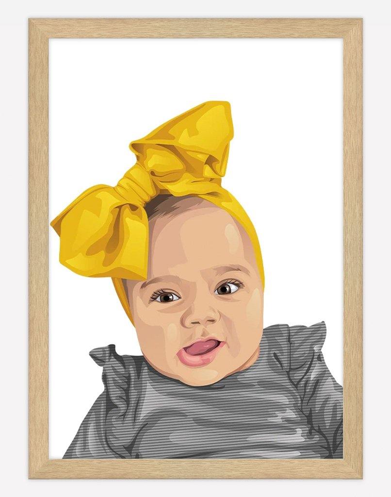 Custom Child Portrait - A4 - Unframed - One Australia