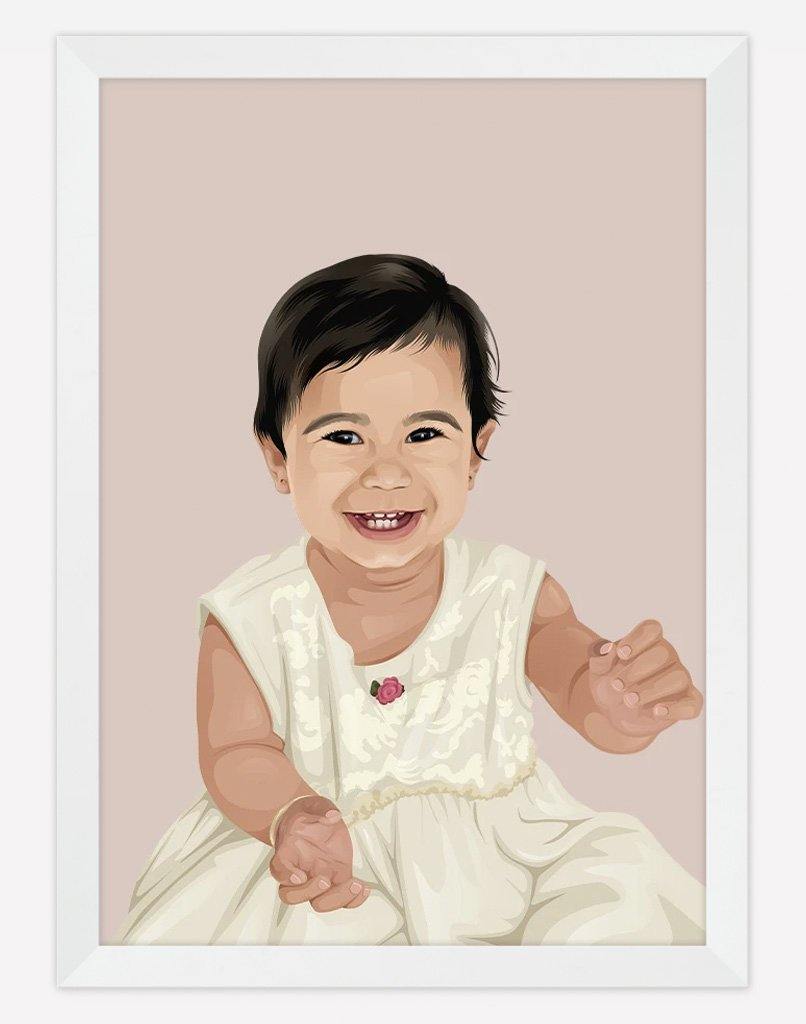 Custom Child Portrait - A4 - Unframed - One Australia