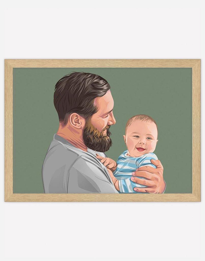 Custom Family Portrait - A4 - Unframed - One Australia