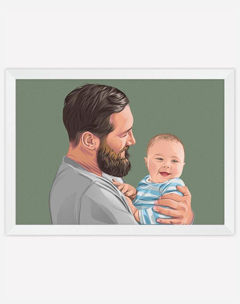 Custom Family Portrait - A4 - Unframed - One Australia