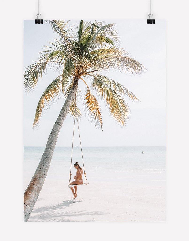 Beach Palm | Photography - Wall Art - A4 - Unframed - Australia