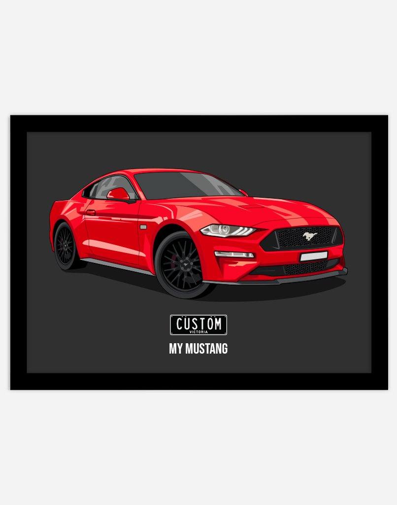 Custom Car Portrait - A4 - Unframed - Portrait Australia