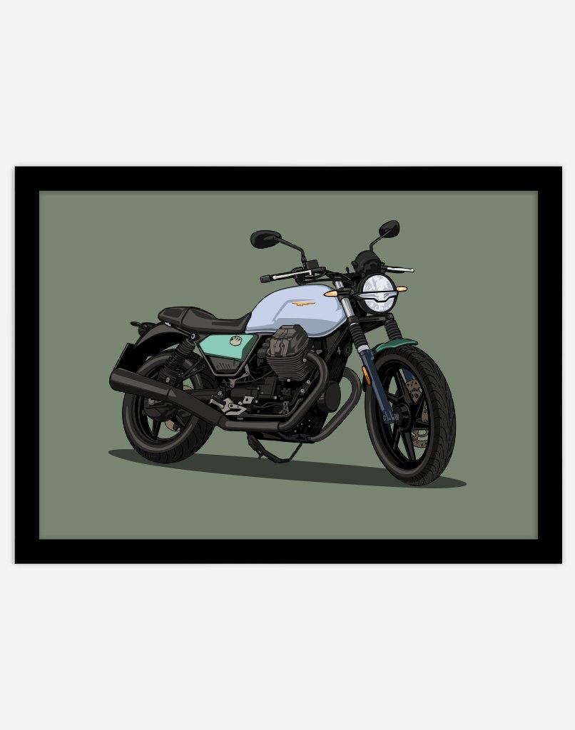 Custom Motorbike Portrait - A4 - Unframed - Portrait Australia