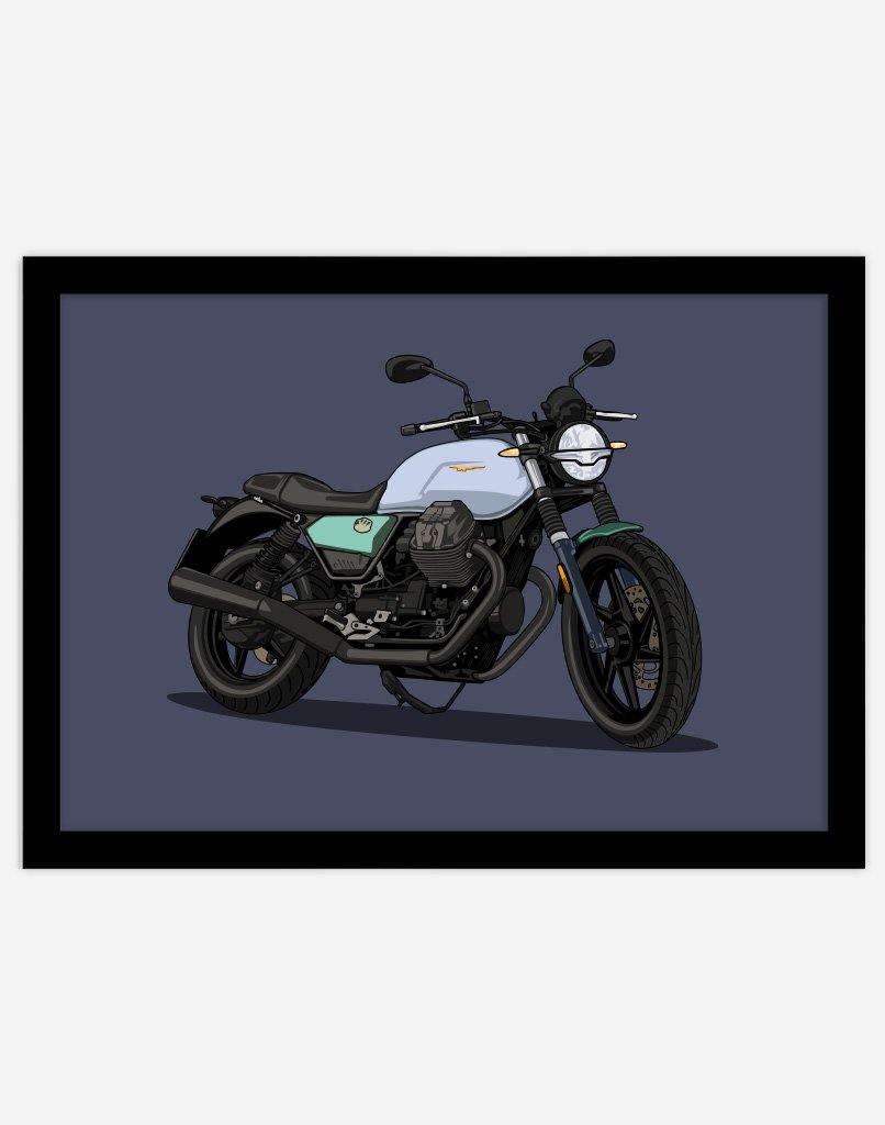 Custom Motorbike Portrait - A4 - Unframed - Portrait Australia