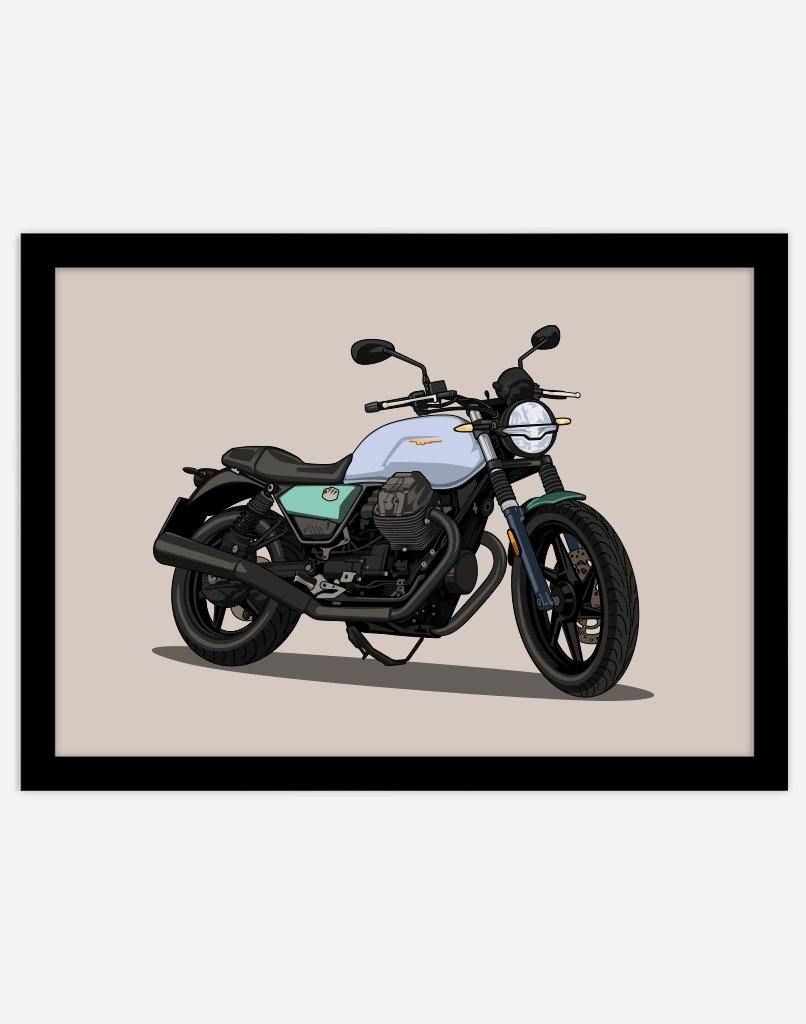 Custom Motorbike Portrait - A4 - Unframed - Portrait Australia