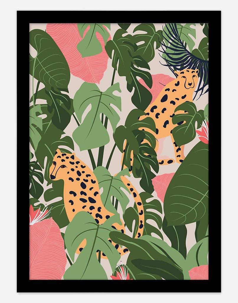 Ain't No Cheetah | Wall Art - A4 - Black Frame - Blush Australia