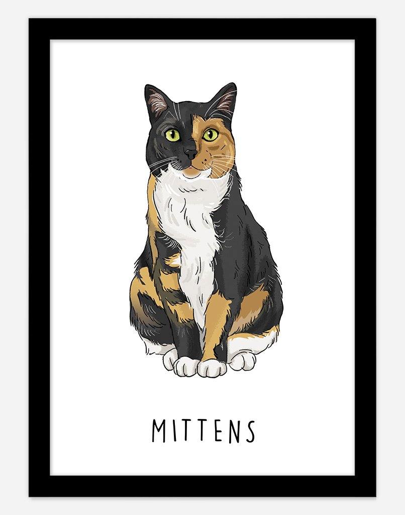 Custom Pet Portrait - Doodle Style - A4 - Unframed - One Australia