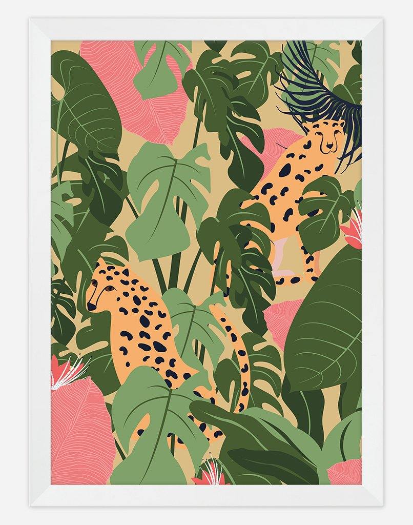 Ain't No Cheetah | Wall Art - A4 - White Frame - Golden Australia