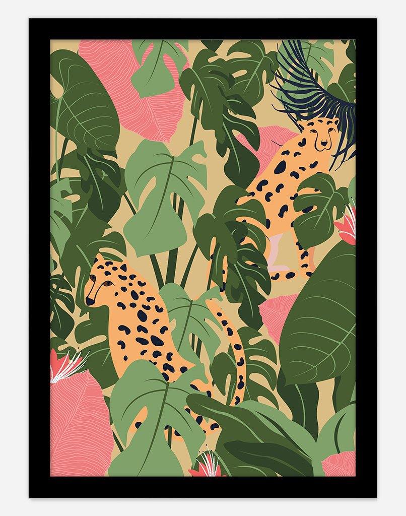 Ain't No Cheetah | Wall Art - A4 - Black Frame - Golden Australia