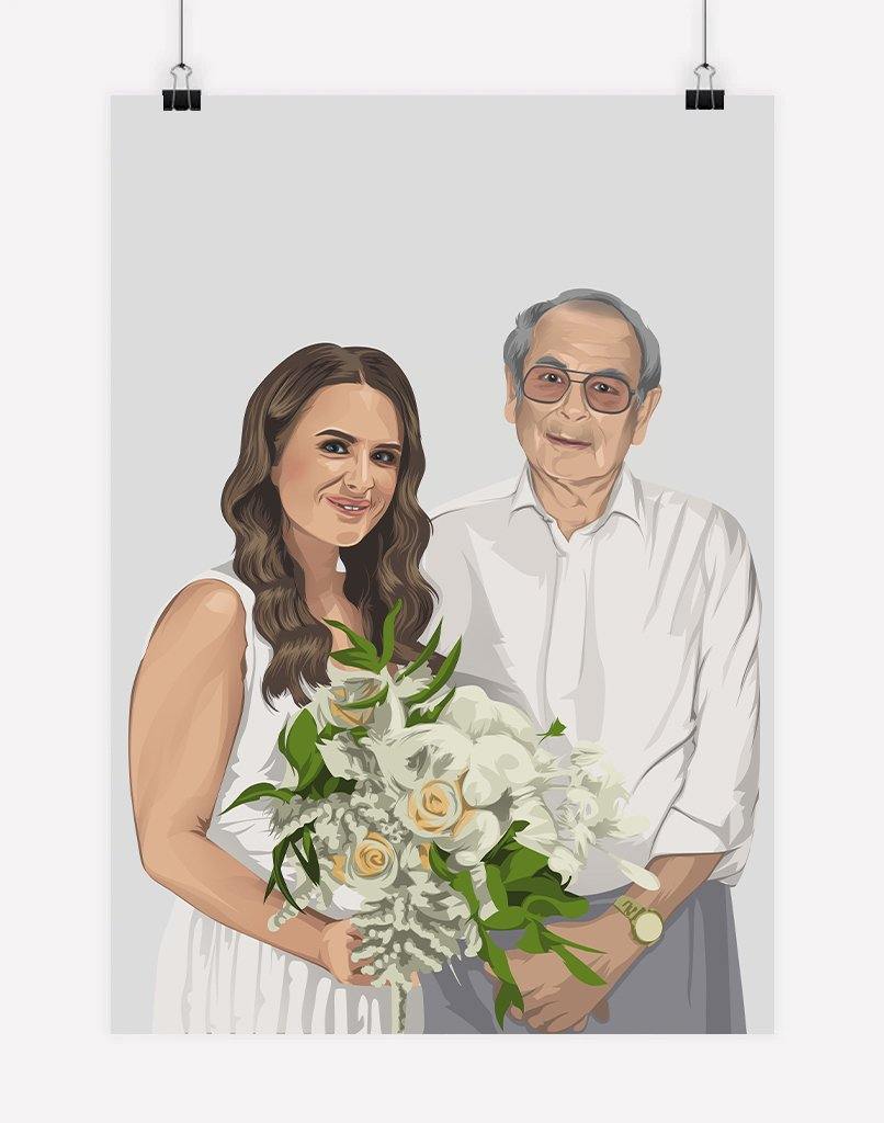Custom Family Portrait - A4 - Unframed - One Australia