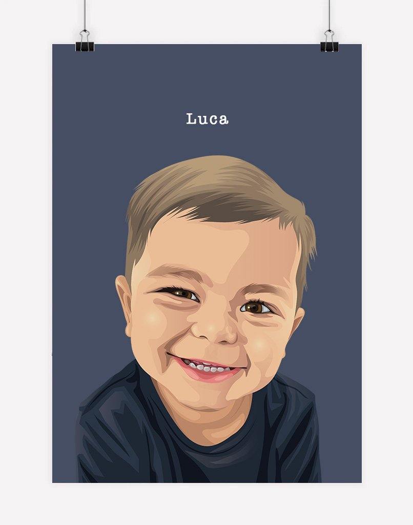 Custom Child Portrait - A4 - Unframed - One Australia