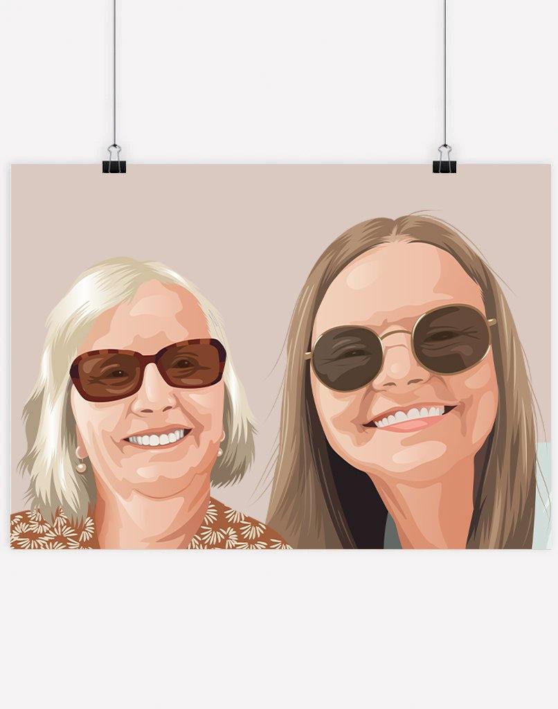 Custom Family Portrait - A4 - Unframed - One Australia