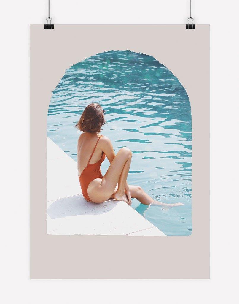 Poolside | Photography - Wall Art - A4 - Unframed - Blush Australia
