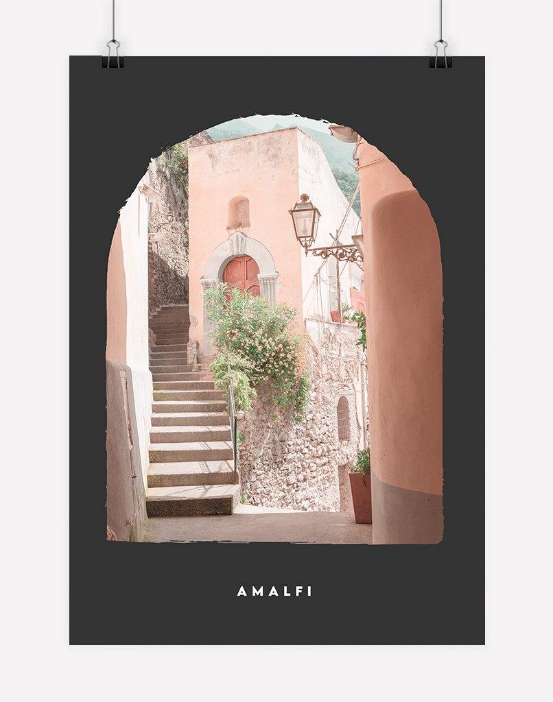 Amalfi | Photography - Wall Art - A4 - Unframed - Dark Grey Australia