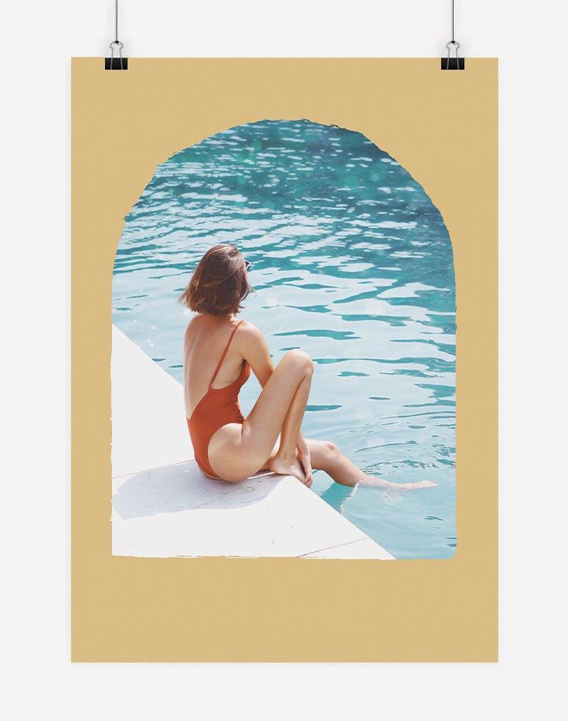 Poolside | Photography - Wall Art - A4 - Unframed - Golden Australia
