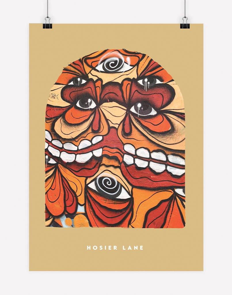 Hosier Lane | Photography - Wall Art - A4 - Unframed - Golden Australia