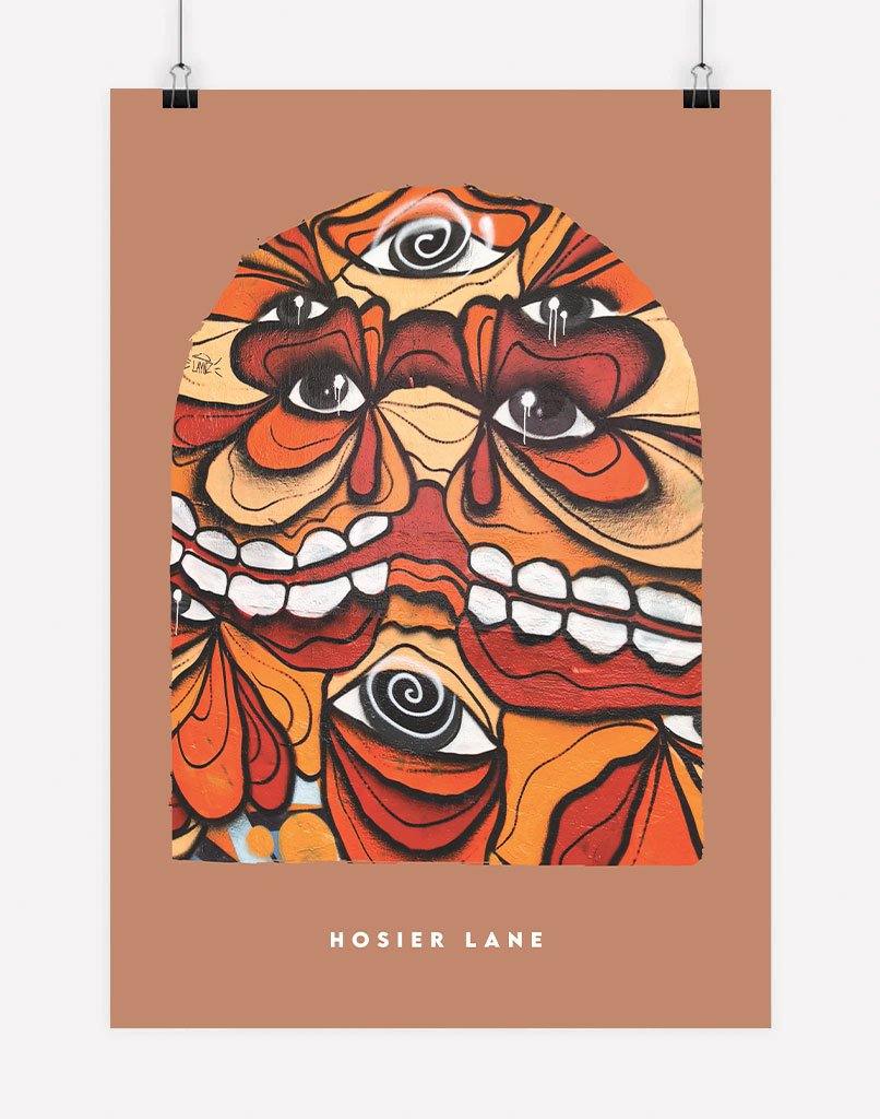 Hosier Lane | Photography - Wall Art - A4 - Unframed - Rust Australia