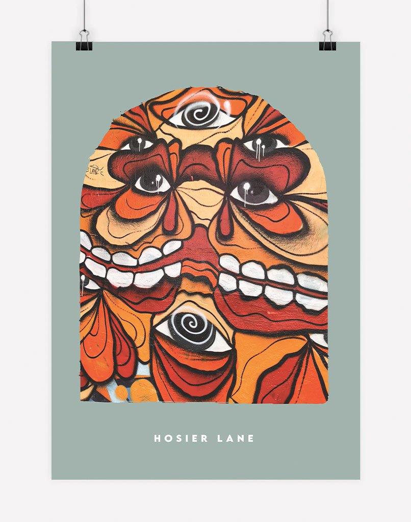 Hosier Lane | Photography - Wall Art - A4 - Unframed - Sage Australia