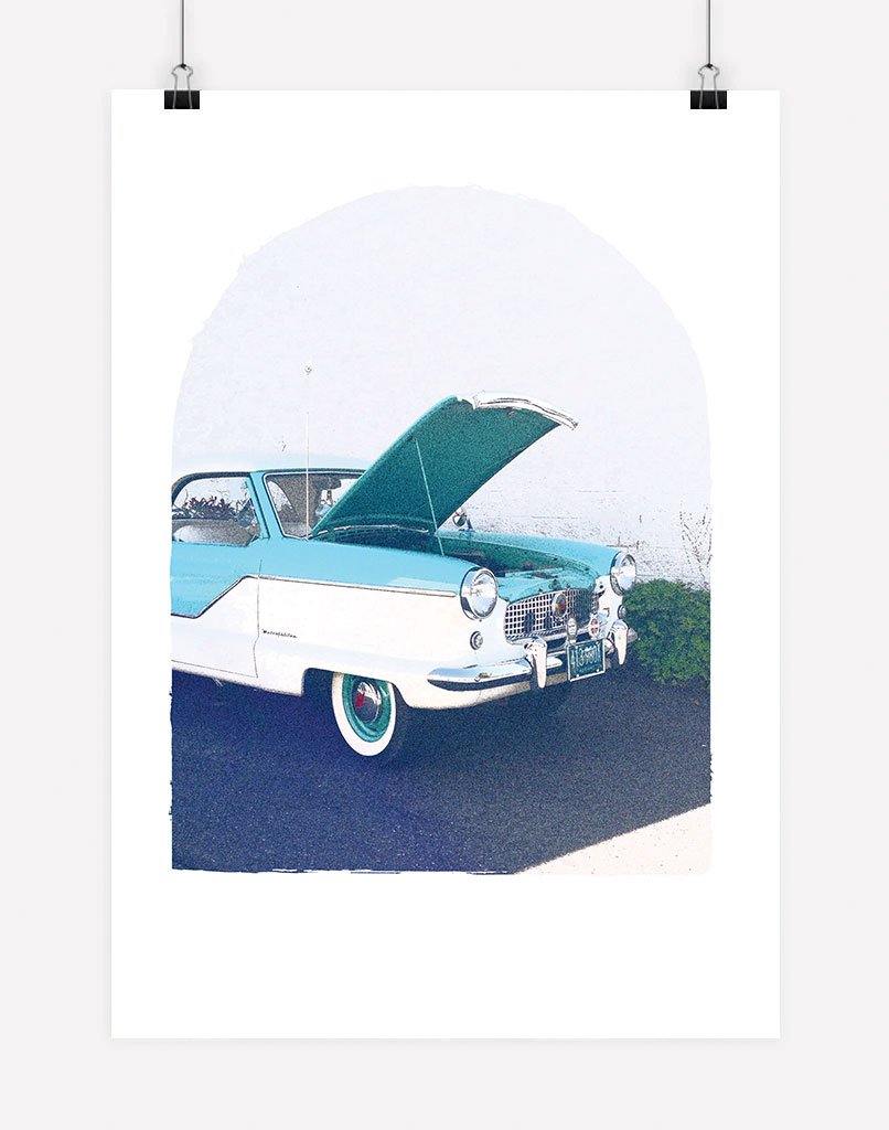 Pop The Bonnet | Photography - Wall Art - A4 - Unframed - White Australia