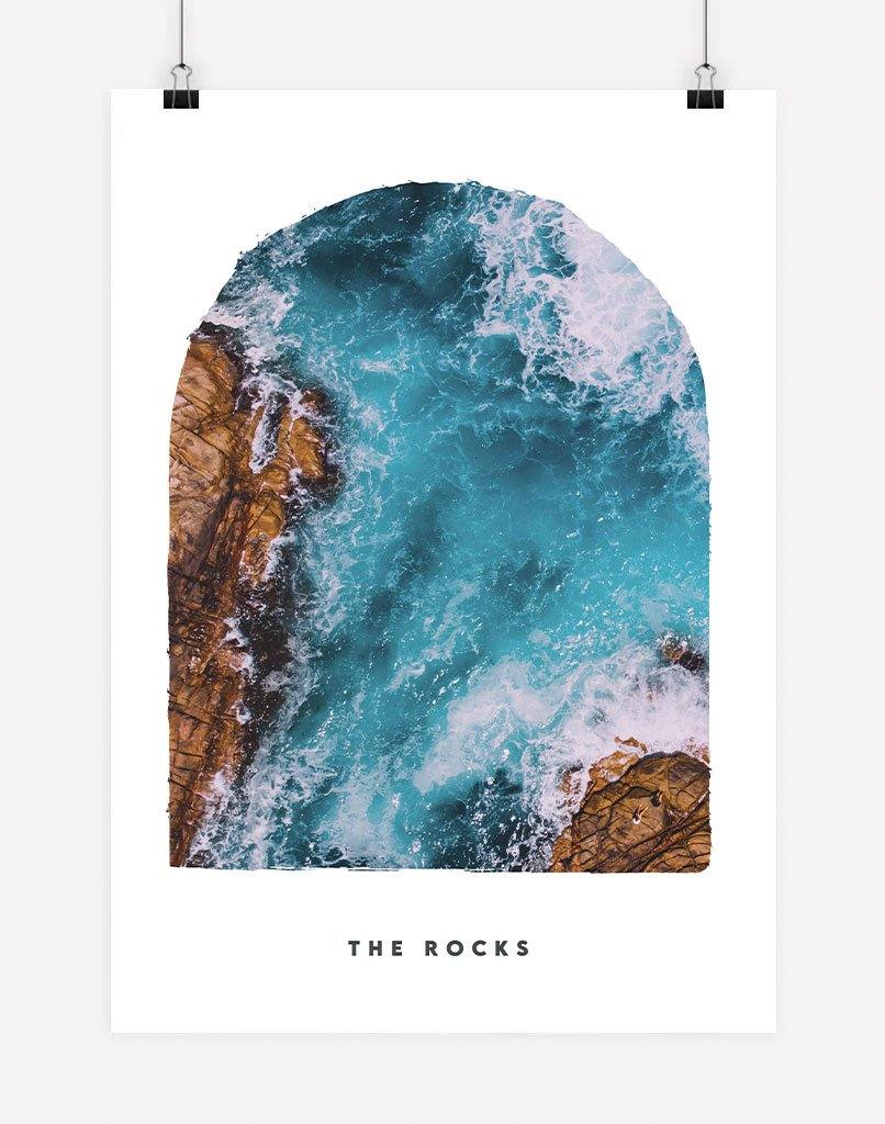 The Rocks | Photography - Wall Art - A4 - Unframed - White Australia