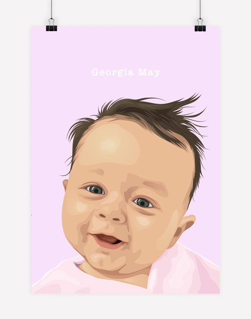 Custom Child Portrait - A4 - Unframed - One Australia