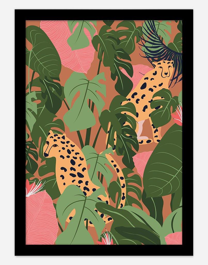 Ain't No Cheetah | Wall Art - A4 - Black Frame - Rust Australia