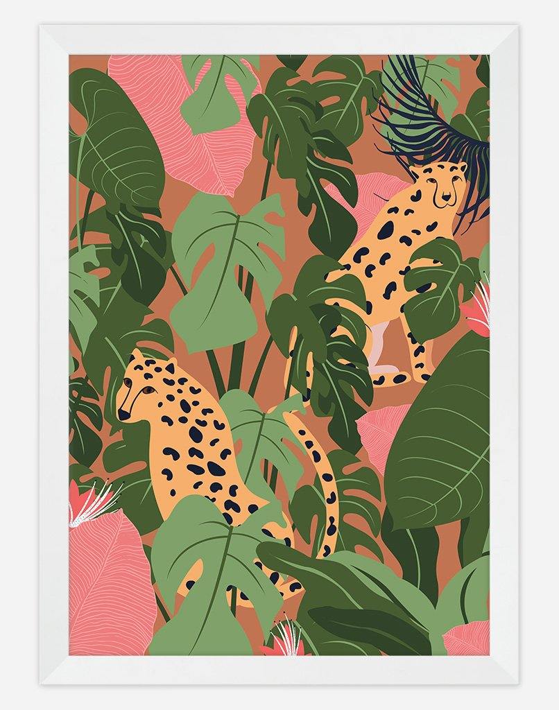 Ain't No Cheetah | Wall Art - A4 - White Frame - Rust Australia