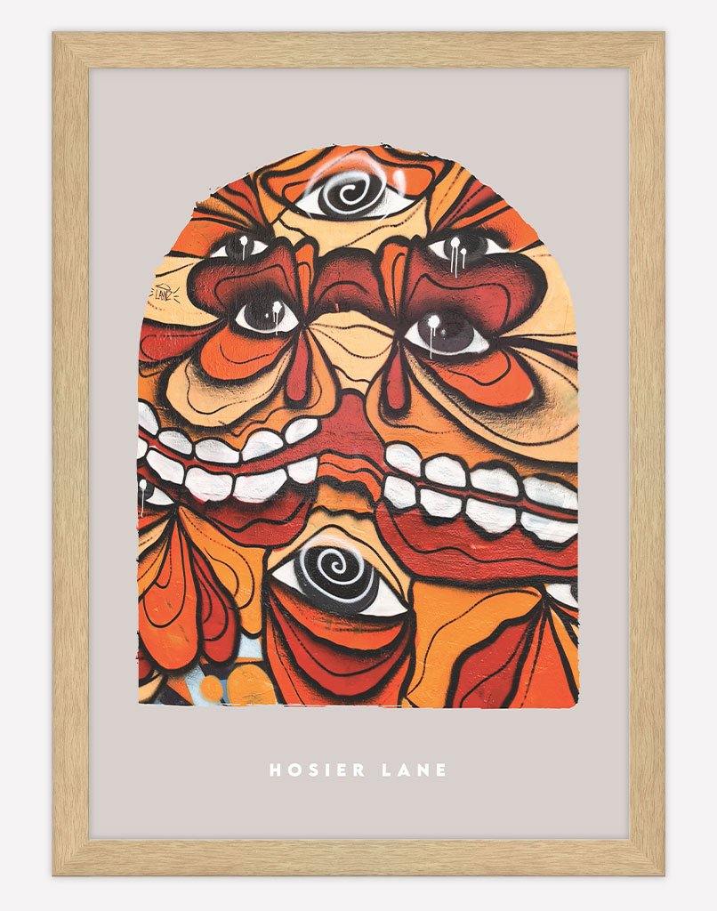Hosier Lane | Photography - Wall Art - A4 - Timber Frame - Blush Australia